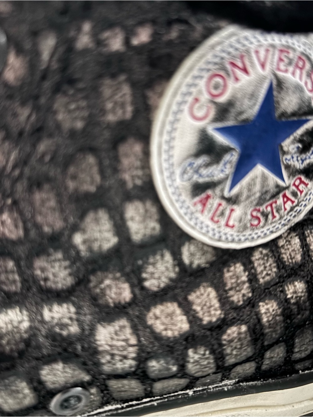 Converse x John Varvatos Snakeskin Leather High Tops Rare 145390C Men’s 8.5 - Picture 12 of 15